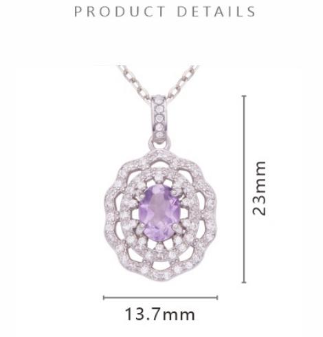 Natural Citrine Amethyst Topaz and Garnet Gemstone Necklace